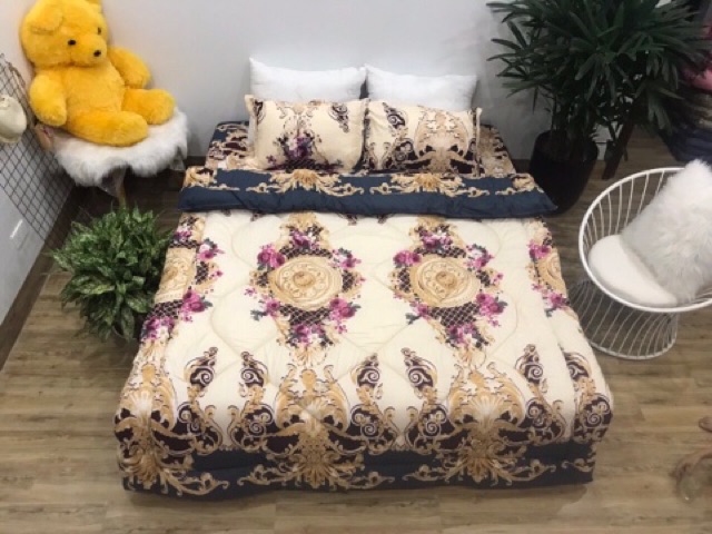 Bộ Chăn Phao Cotton Poly loại 1 siêu đẹp /mẫu mới nhất-> Được chọn mẫu