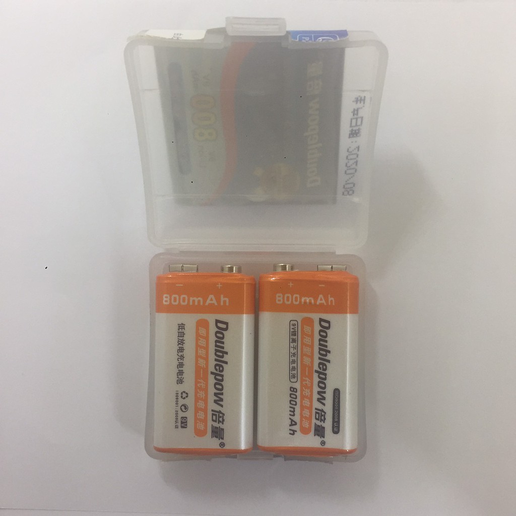 Pin sạc 9v vuông 800mAh doublepow  sử dụng lâu dài