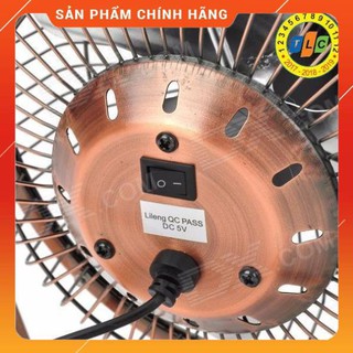 Quạt để bàn, Quạt USB lồng sắt Lileng 819 cỡ lớn 20cm, 3 cánh quạt cực mát ,HANG XUẤT KHẨU
