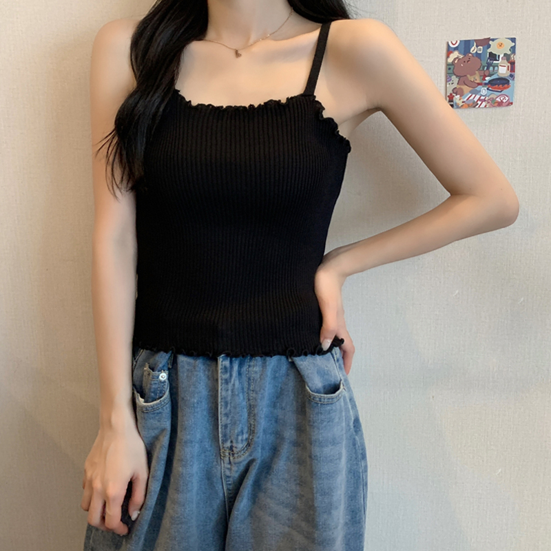 Áo kiểu hai dây mảnh thiết kế hở vai quyến rũ dành cho nữ