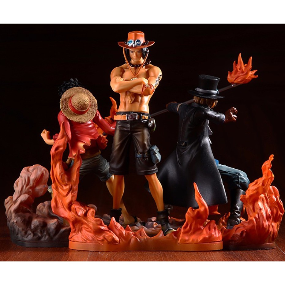 Mô hình Figure one Piece - Bộ 3 anh em Luffy sắc nét