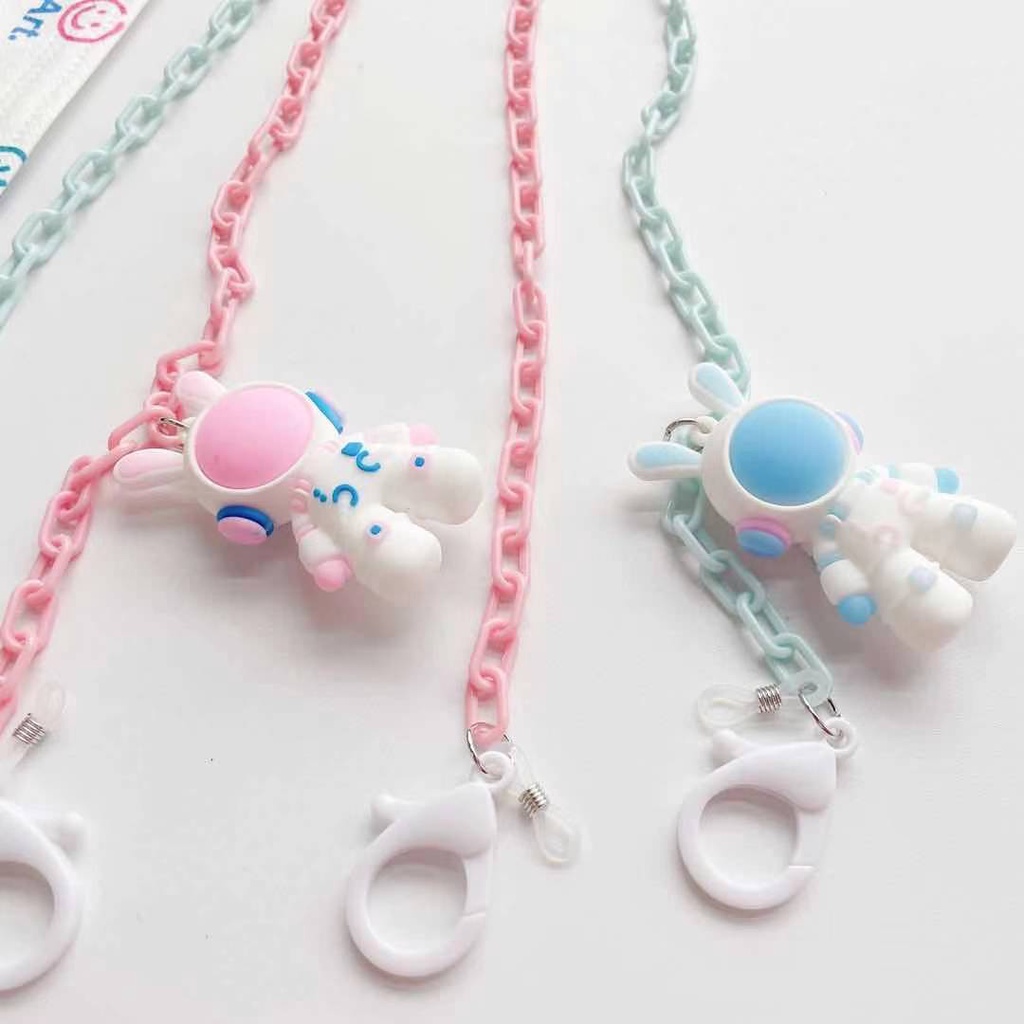 Dây Đeo Mắt Kính Hình Phi Hành Gia Bằng Acrylic Phong Cách Hàn Quốc Mới