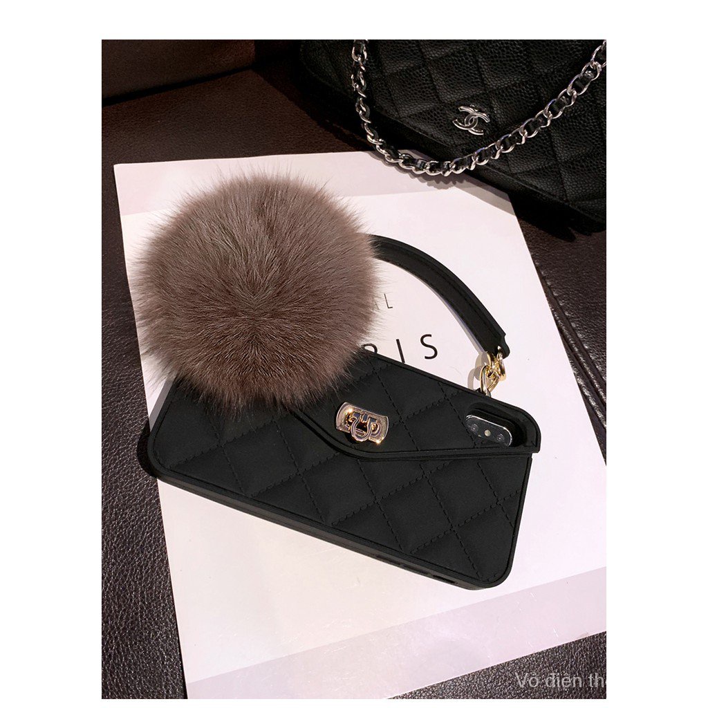 Ốp điện thoại silicon mềm kiểu ví đựng tiền xu có dây đeo thích hợp cho Apple iPhone 8 plus 12 pro xs max 11 12