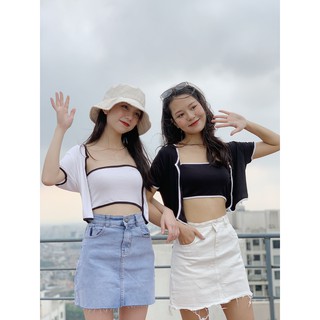Set 2 áo croptop và áo quây SET71 1994closet