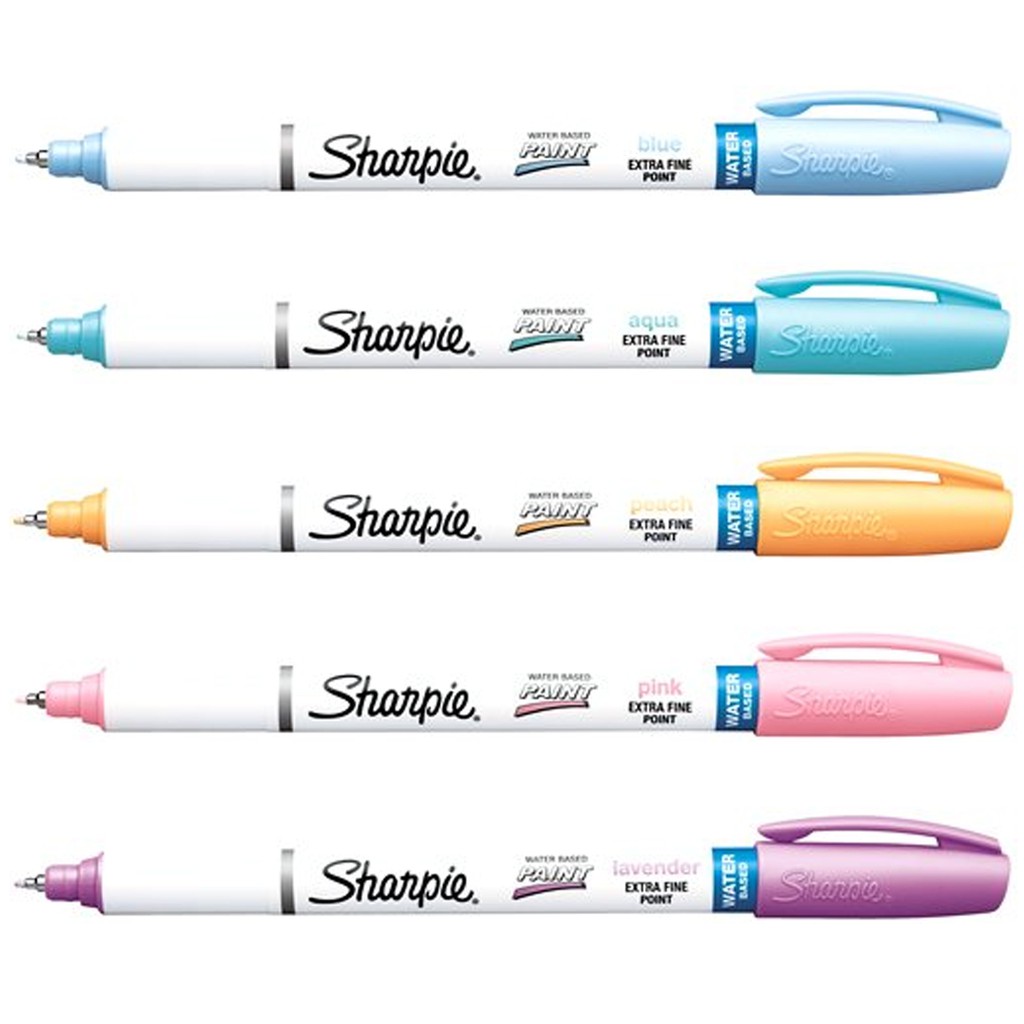 Bút sơn nước vẽ đa chất liệu Sharpie Water Based Extra Fine 0.4mm (Cây lẻ)