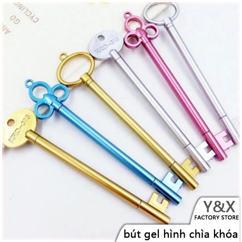 Bút Mực Gel Hình Chìa Khóa Vàng Phong Cách Hàn Quốc Độc Đáo