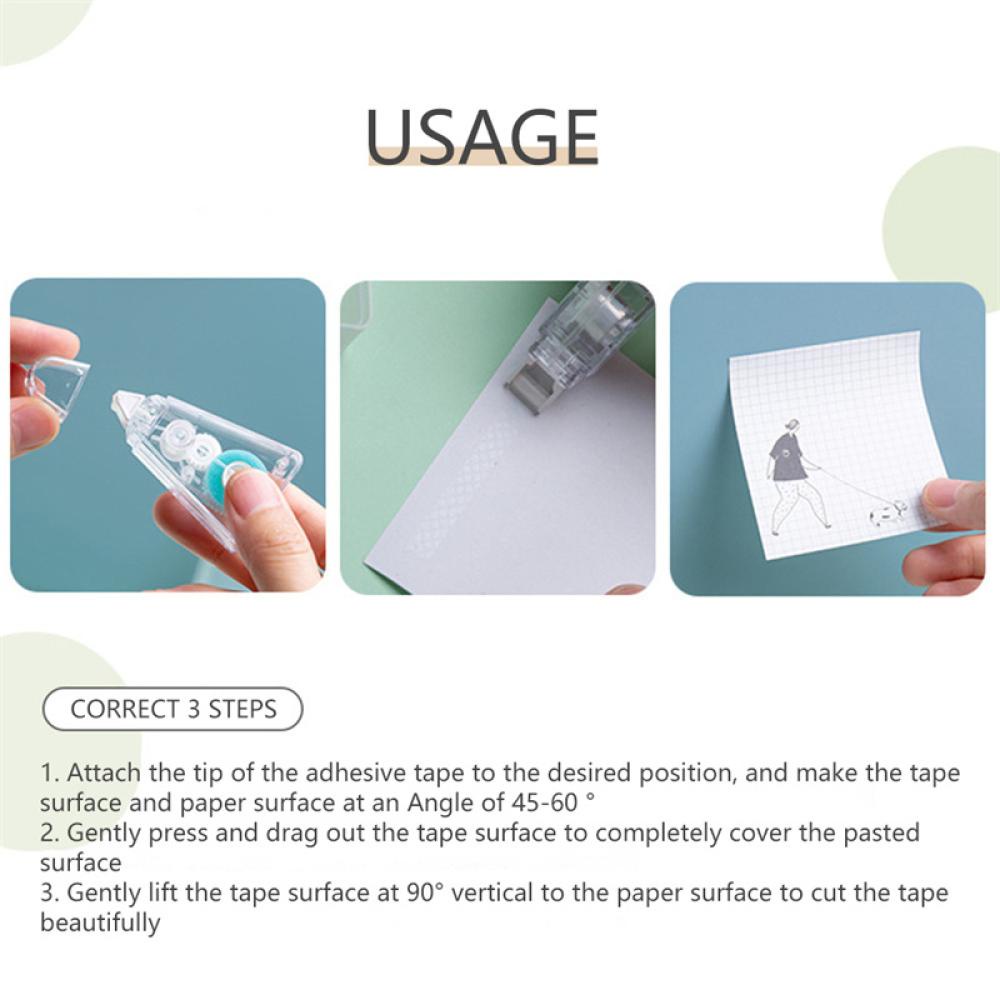 Băng Keo Hai Mặt Mini 5mm * 5m K2P9 Dùng Trang Trí Sổ Tay DIY