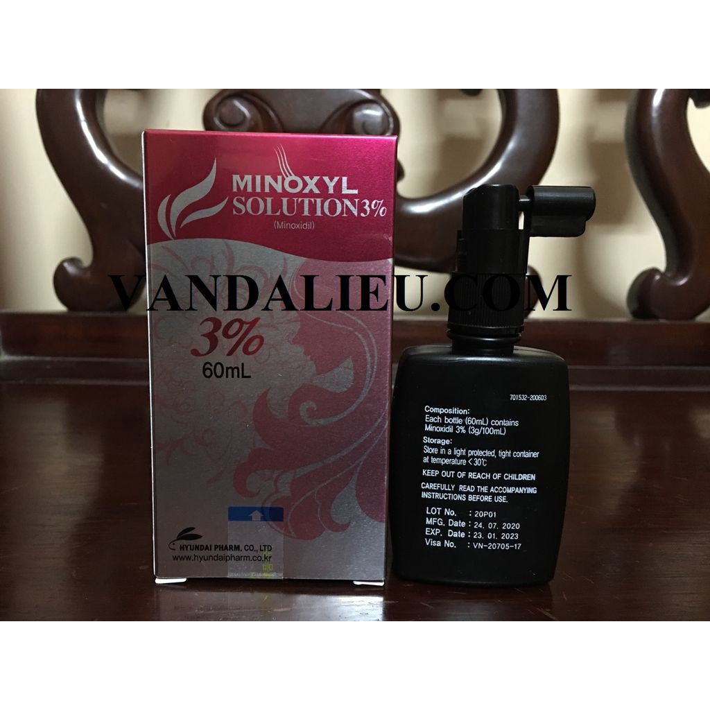 CHAI XỊT RỤNG TÓC MINOXYL SOLUTION 3% 60ML