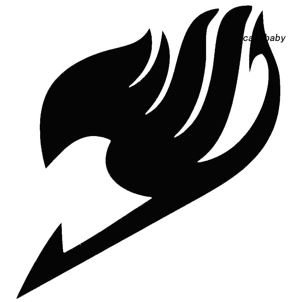 Decal Hình Logo Fairy Tail Dán Trang Trí Thân Xe Oto