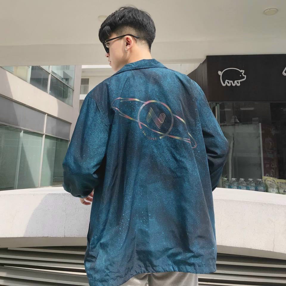 &lt;FREE SHIP&gt; Áo khoác dù loang phát sáng 2 lớp chất vải bao xịn, dày dặn, y ảnh 100% (N)