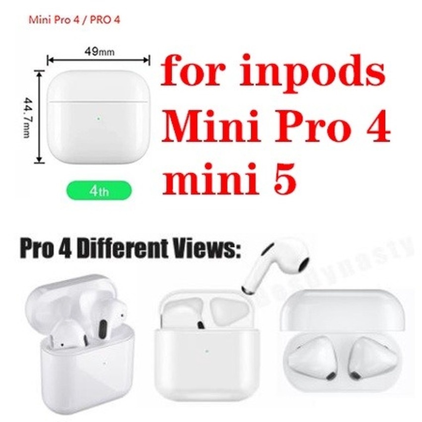 Vỏ Bảo Vệ Hộp Sạc Tai Nghe AirPods PRO 4 mini AirPods 4 inPods 4 PRO 4 / inPods mini 4 AirPods PRO 5 / AirPods 4 mini 4 PRO Ốp