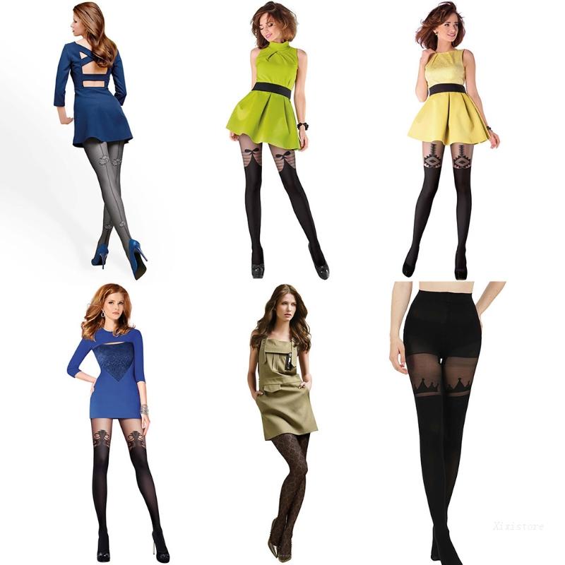 Quần Tất Lụa Dày Lưng Cao Thời Trang Cho Nữ Xixi