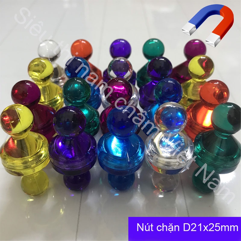 Nam châm đính bảng hình quân cờ nhiều kích thước giá bán 1 viên