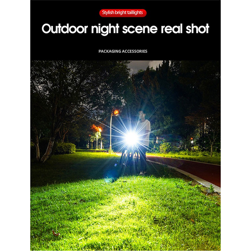 Đèn LED Hậu Chống Thấm Nước Cho Xe Đạp Leo Núi