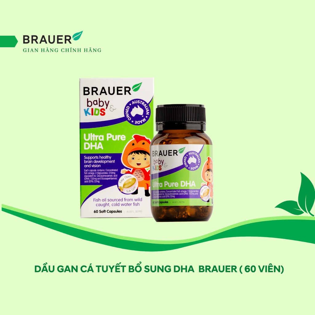 Bổ sung DHA Ultra Pure Brauer Úc cho trẻ từ 7 tháng tuổi - VIOLETPHAM