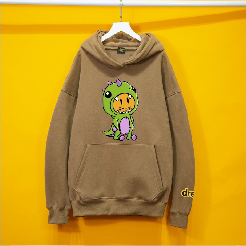 Áo nỉ Hoodie Drew khủng long Hogoto shop , áo hoodie nam nữ nỉ bông cotton