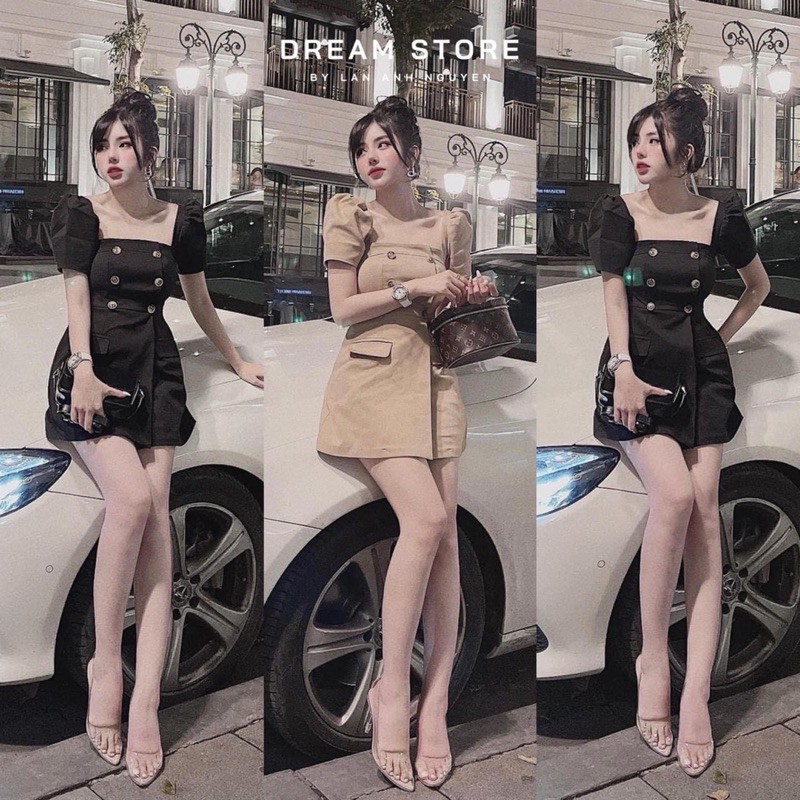 Đầm cổ u 6 nút bigsize 60=>90kg