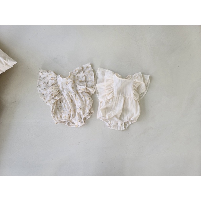 Bộ Áo Liền Quần In Hoa Dễ Thương Thời Trang Mùa Hè Cho Bé Gái Toàn Bộ