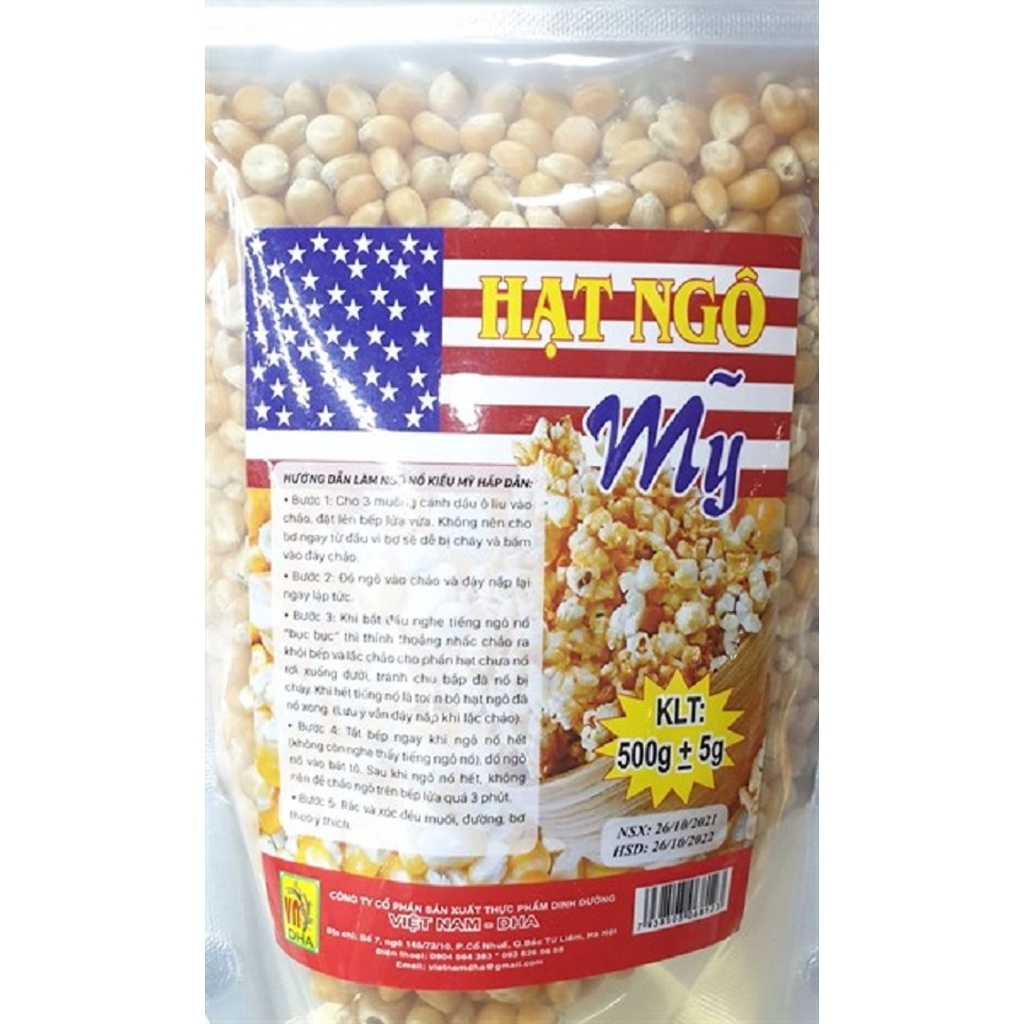 Hạt ngô mỹ làm bắp rang bơ x2 gói
