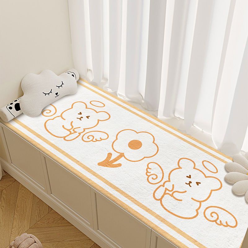 Thảm Nhung Lông Cừu Dày Dặn Họa Tiết Hoạt Hình Dễ Thương Thông Dụng