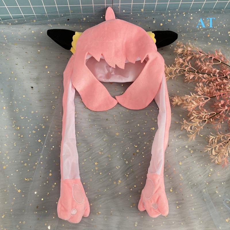 Aasleaty Đồ Chơi Búp Bê Nhồi Bông Trong Phim Hoạt Hình SPY x FAMILY Anya Forger Đội Mũ Tai Di Chuyển Được Làm Quà Tặng