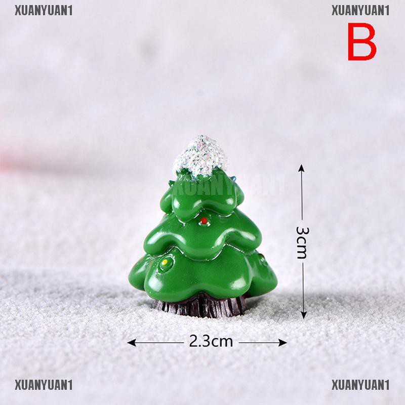 [XUANYUAN1] Mô Hình Ông Già Noel Và Người Tuyết Mini Trang Trí Cây Thông Noel DIY