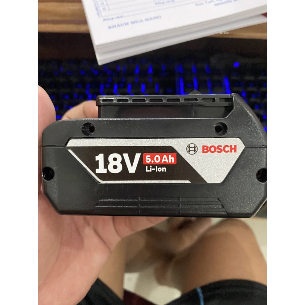 Vỏ mạch Bosch 18V Li-ion cân bằng, Led báo pin, nhận sạc zin