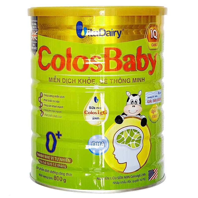 Sữa COLOSBABY IQ GOLD 0+ 800gr Date mới nhất