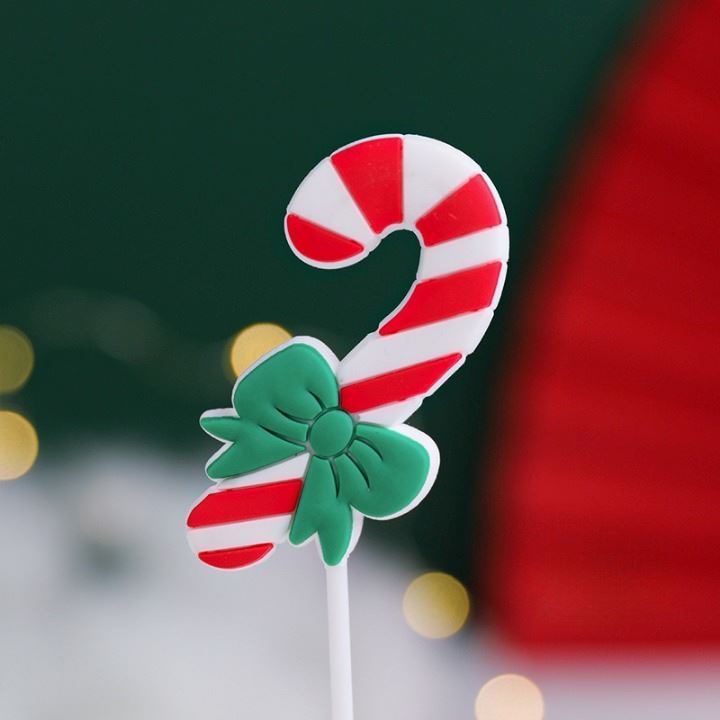 QUE CẮM GIÁNG SINH TRANG TRÍ BÁNH KEM , CUPCAKE