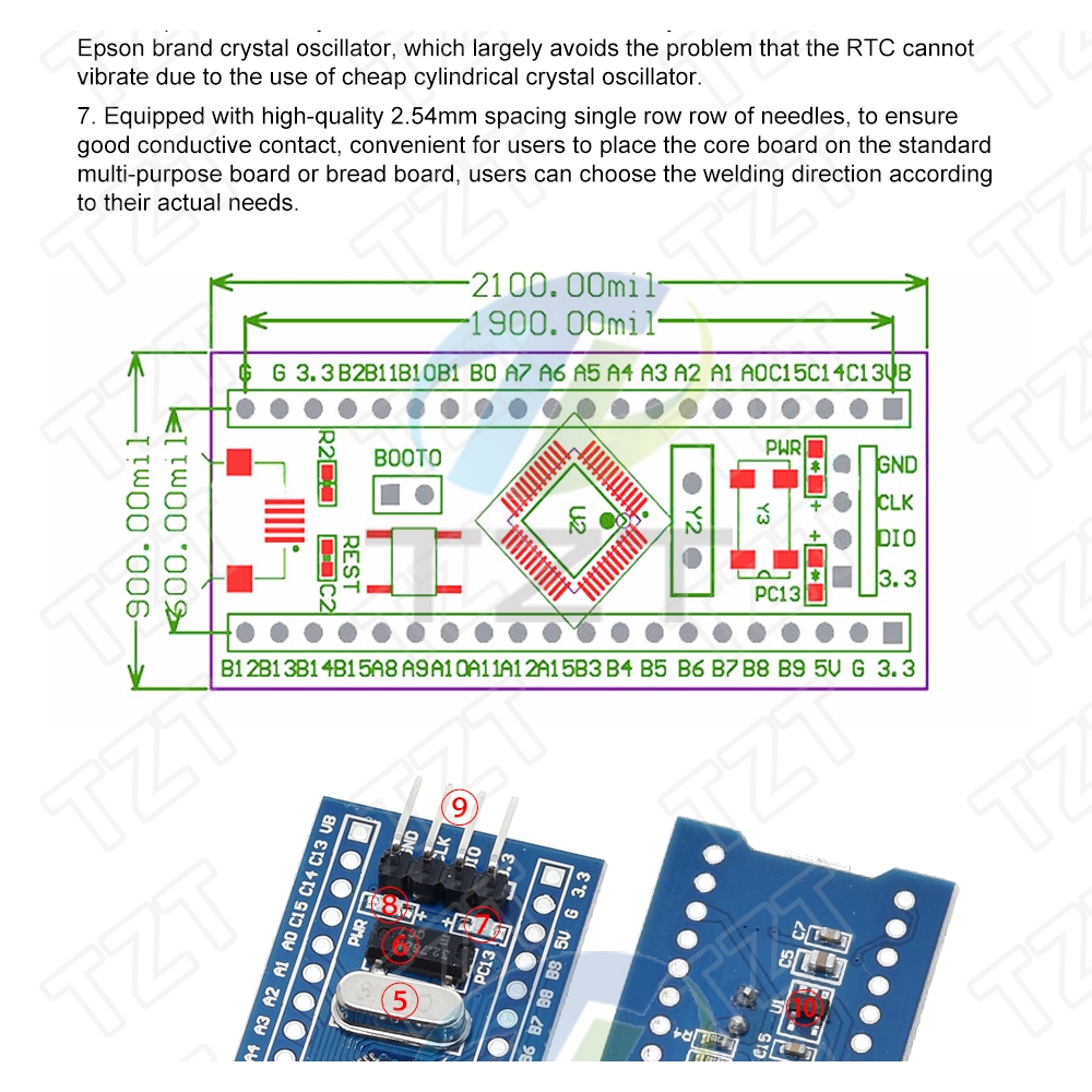 Mô Đun Phát Triển Hệ Thống Stm32F103C8T6 Arm Stm32 Cho Arduino