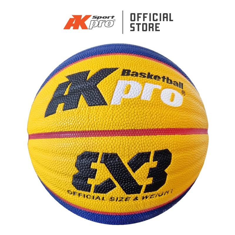 Bóng rổ AKpro 3x3 mẫu MỚI 2022 - Tặng kim bơm - Chính hãng