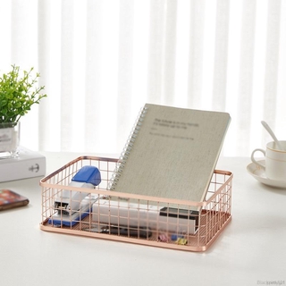 Giỏ Sắt Đựng Đồ Dùng/ Mỹ Phẩm Để Bàn Phong Cách Bắc Âu Độc Đáo Trang Trí Nhà Cửa