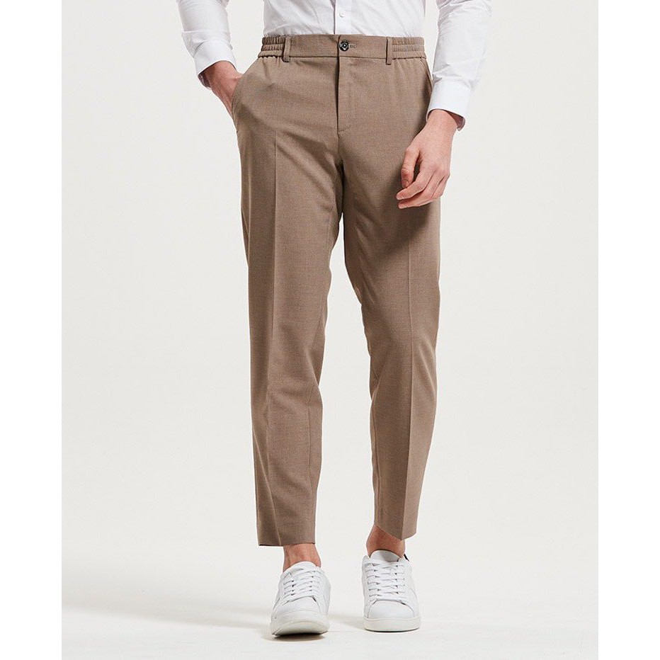 Quần âu nam xuất Hàn Slack Supply vải nano form slim