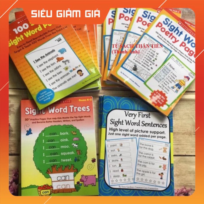 Combo sight word ( kèm file nghe) - Đồ chơi học tiếng anh