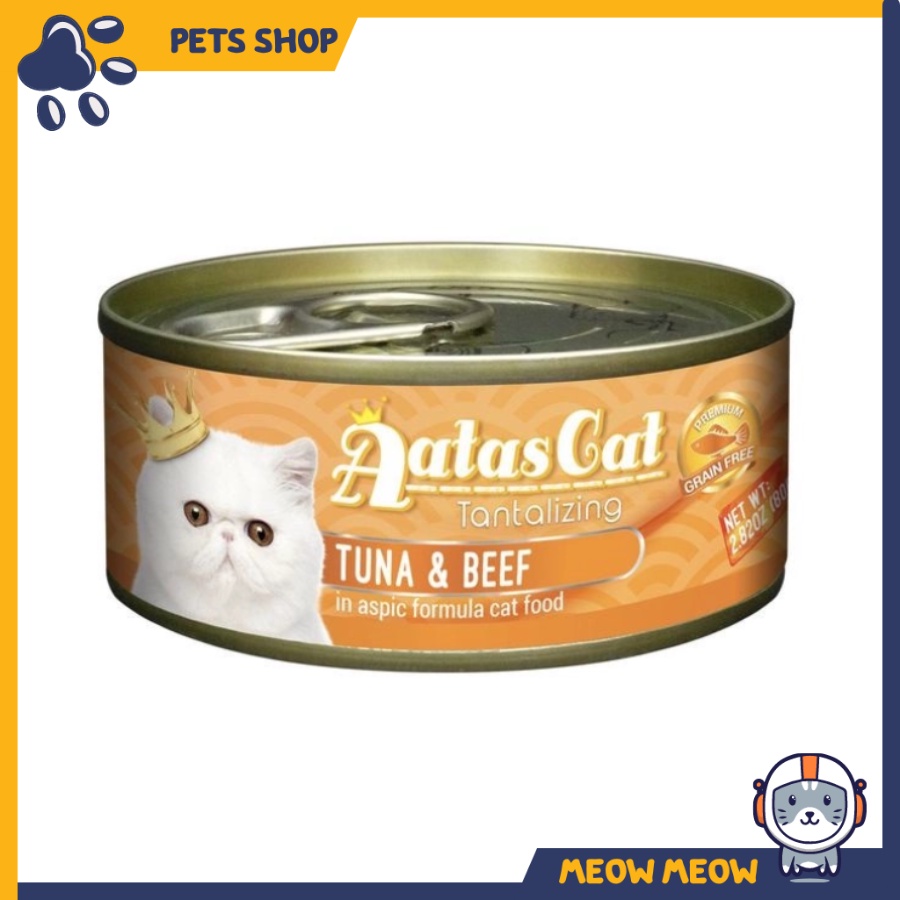 Pate cho mèo AATAS CAT | Lon 80GR | Pate dinh dưỡng cho mèo.