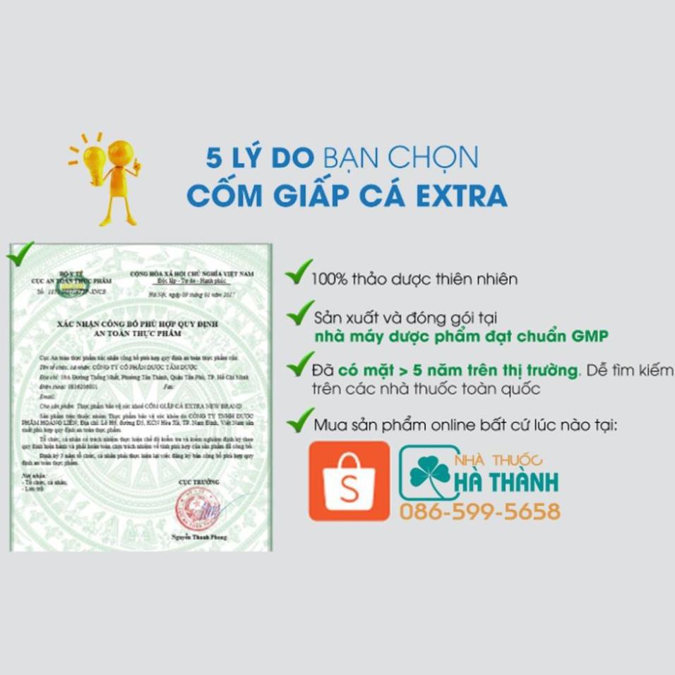 Cốm Giấp Cá EXTRA [CAM KẾT HIỆU QUẢ - FREE SHIP] Dùng cho người bị Trĩ, Táo bón, Thành mạch yếu - Hộp 30 gói