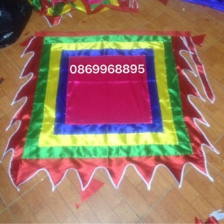 Cờ ngũ sắc cờ thần cờ hội cờ chùa 1,2m*1,2m (1 bộ 5 cái 5 màu)