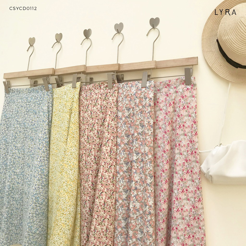 Chân váy dài hoa nhí LYRA, voan mềm họa tiết vintage nhiều màu nhẹ nhàng nữ tính-CSYCD0112 | BigBuy360 - bigbuy360.vn