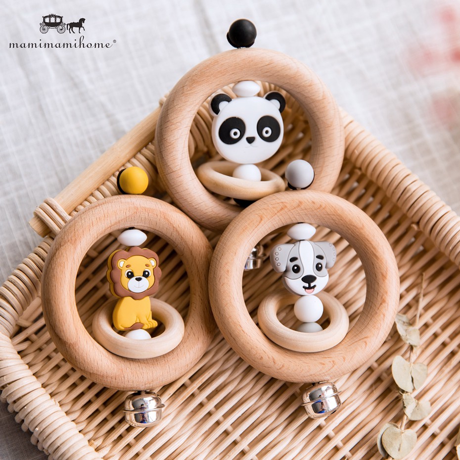 Đồ chơi MAMIMAMIHOME hình động vật bằng gỗ xinh xắn cho trẻ em