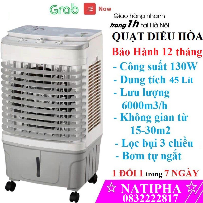[Mát tức thì]Quạt Điều Hòa-Quạt Hơi Nước làm mát bằng nước 44 lít HS-618 siêu tiết kiệm điện-Tặng kèm 2 hộp đá khô | BigBuy360 - bigbuy360.vn