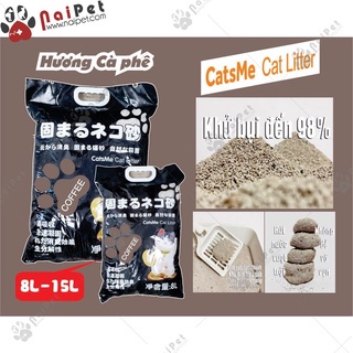 Cát Vệ Sinh Cát Đất Sét Nhật Đen Cat Litter Túi 15L