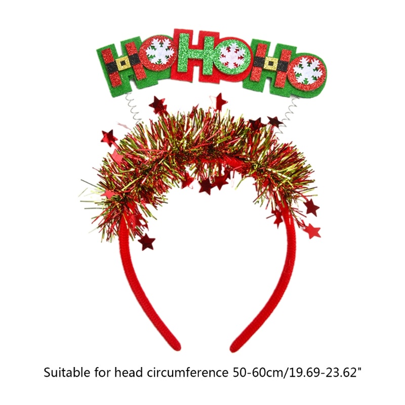 Băng Đô Trang Điểm In Chữ Hoho Giáng Sinh Dễ Thương Dành Cho Bạn Nữ