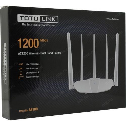 Bộ Phát Wifi Xuyên Tường Siêu Mạnh 5 Râu Chuẩn AC1200 Totolink A810r-Hàng Chính Hãng