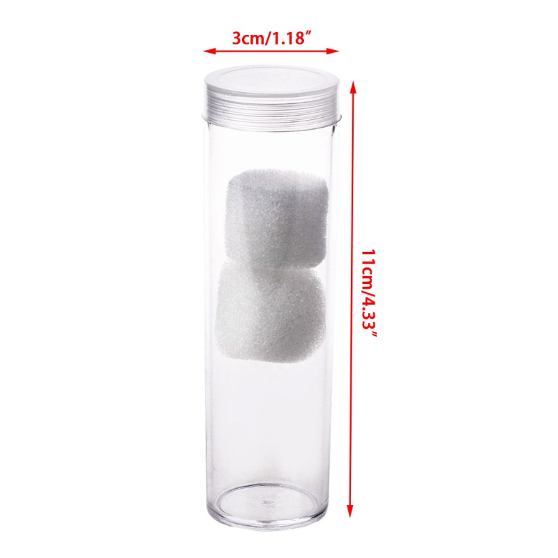 ✿ Ống Nhựa Tròn Đựng Tiền Xu 27mm Kèm Nắp Vặn Tiện Dụng