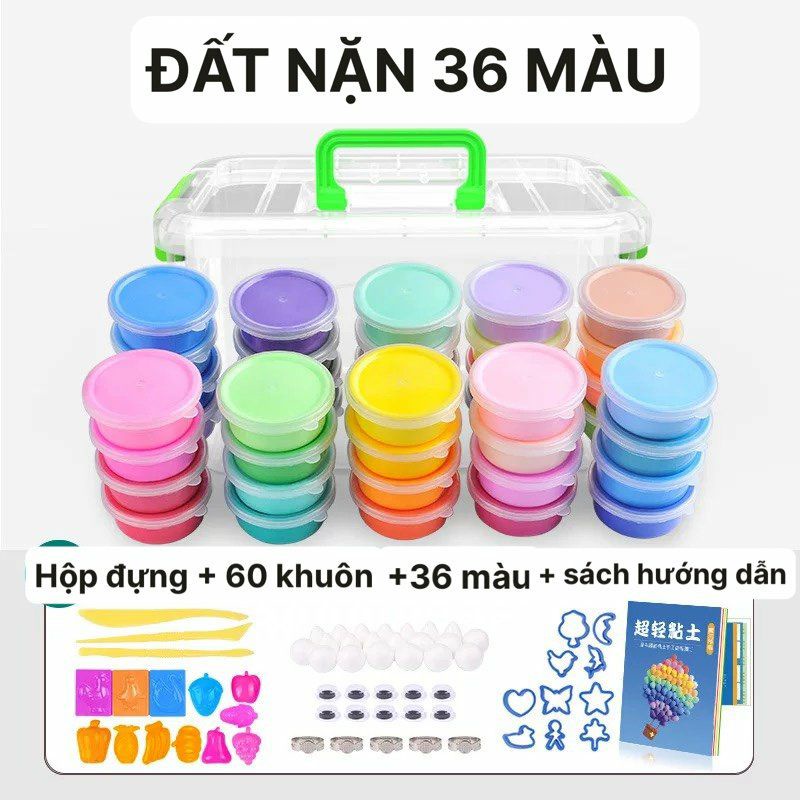 Đất nặn 36 màu an toàn cho bé