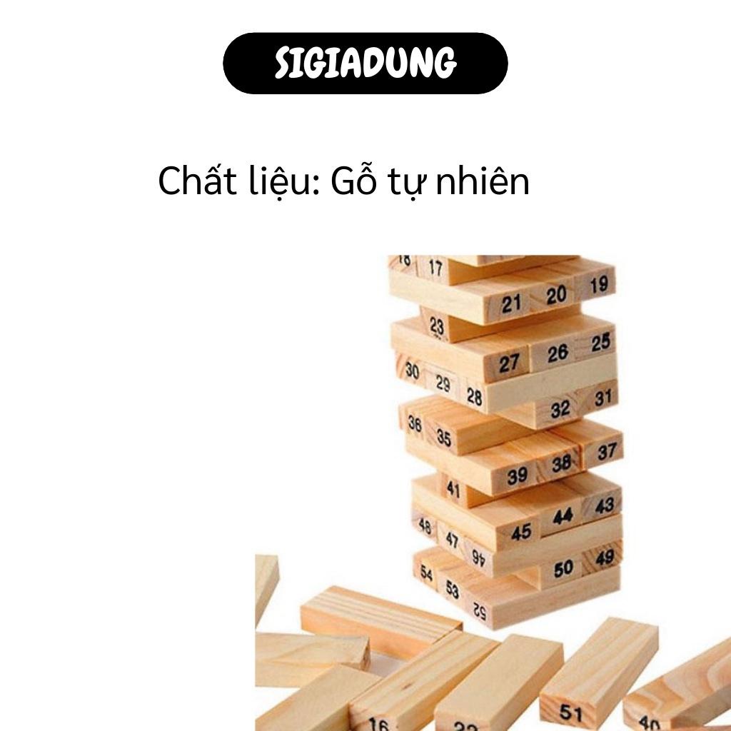 [SGD] Đồ chơi rút gỗ Wiss Toy - Bộ đồ chơi rút gỗ 54 miếng và 4 xúc xắc - đồ chơi phát triển trí tuệ 2658