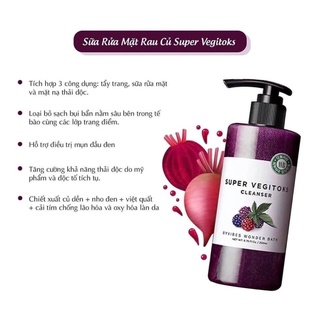 Sữa rửa mặt Super Vegitoks Cleanser
