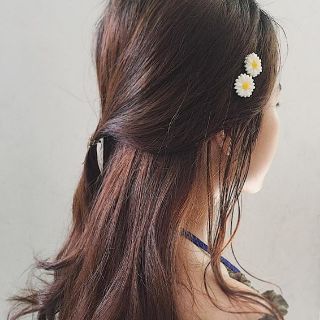kẹp tóc, buộc tóc hoa cúc xinh xắn 🌼🌼🌼