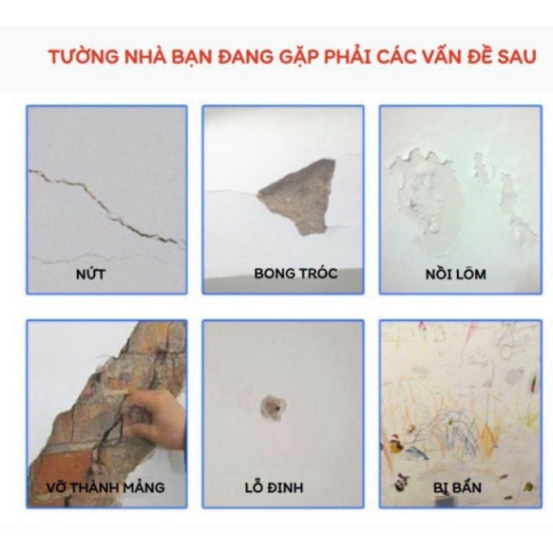 Keo vá tường - Keo chống thấm vá vết nứt tường đa năng cực bền- Keo trám tường OSAKO.ĐTBX