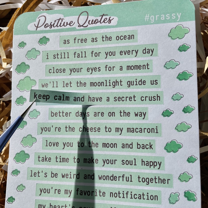 Sticker chữ tổng hợp các câu quote ngắn - Hình dán trang trí bullet journal,trang trí sổ - tiemtaphoacona
